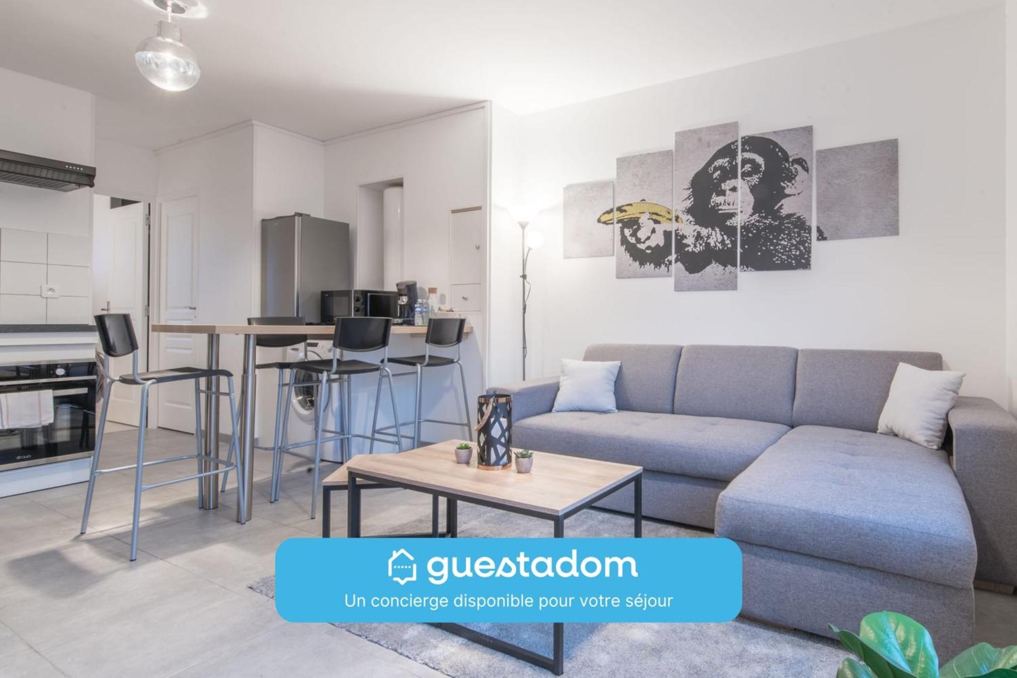 L'Urbain - 600M Gare - Parking Apartment Saint-Nazaire  Ngoại thất bức ảnh