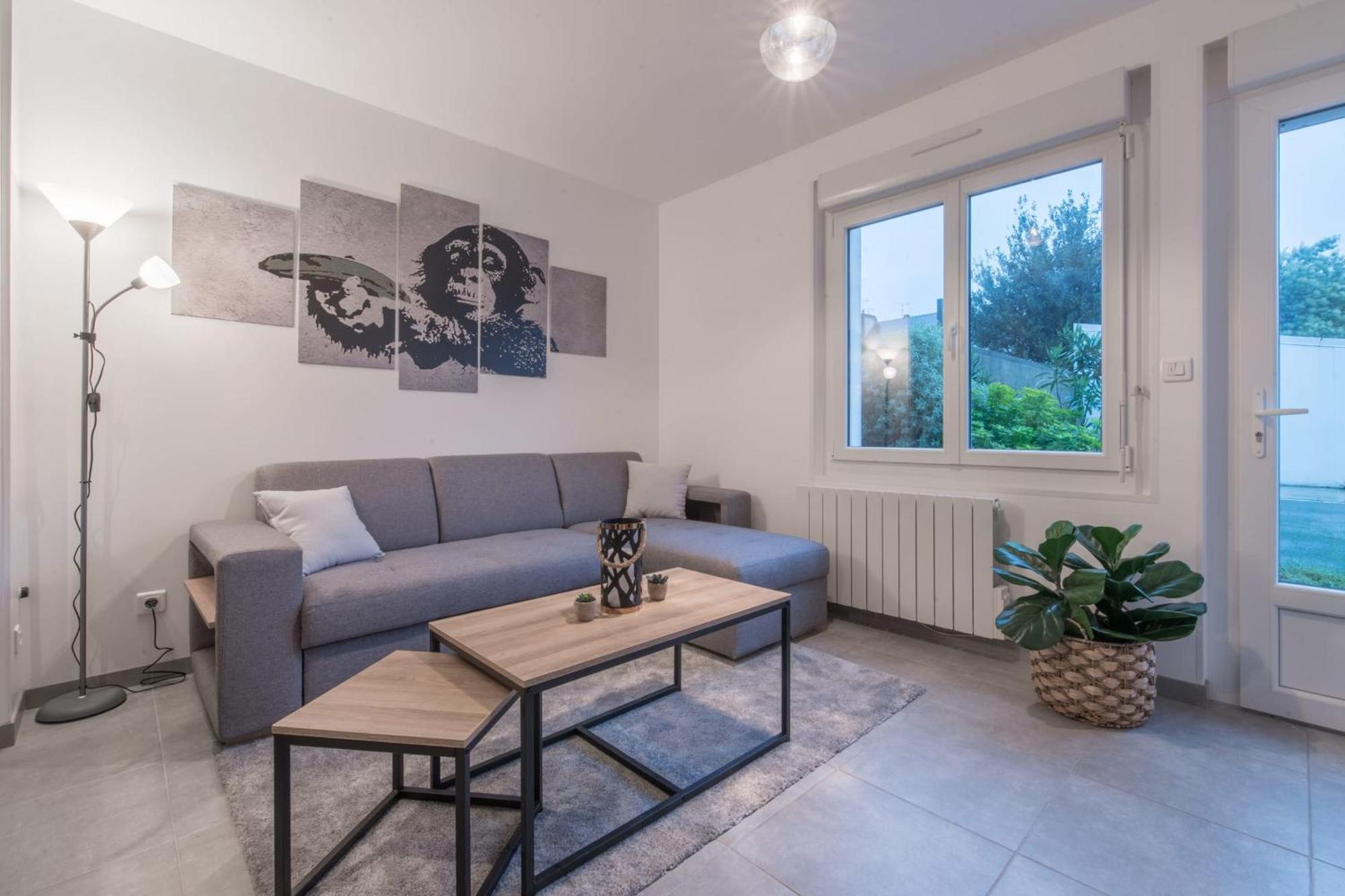 L'Urbain - 600M Gare - Parking Apartment Saint-Nazaire  Ngoại thất bức ảnh